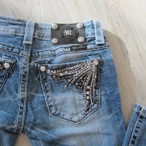 Miss Me Boot Cut Jeans - Size 25W - Distressed Denim